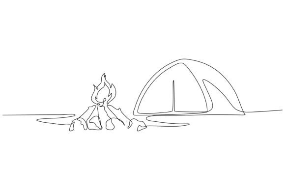 Continuous Line Design of Happy – Graphics & Illustrations