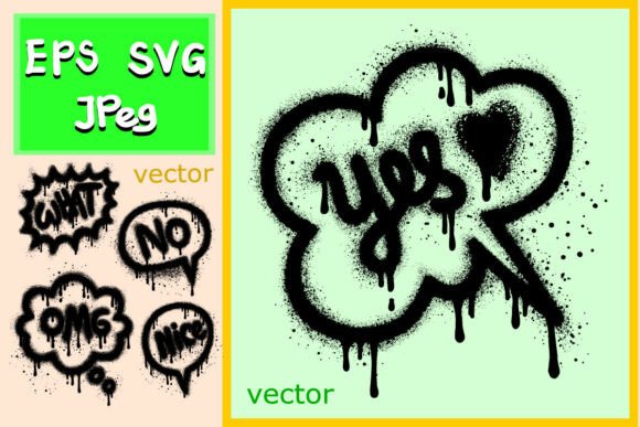 Graffiti Five Speech Bubble Graphics & Illustrations Review