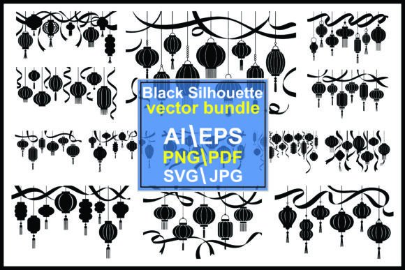 Silhouette Chinese Lanterns with Ribbons: A Practical Embroidery Review