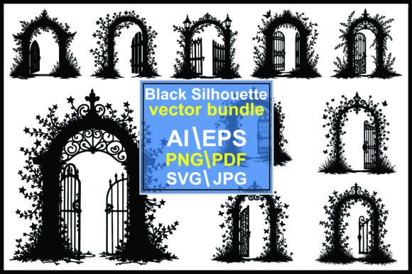 Silhouette Garden Archway